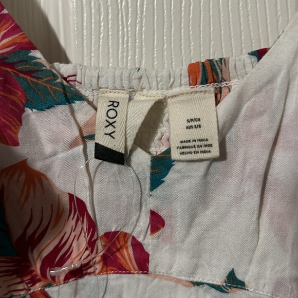 Roxy On a Wim Hawaiian Hibiscus Long Dress size S - Picture 6 of 8